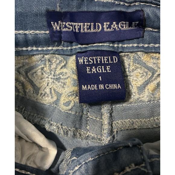 Westfield Eagle Women's Jeans Bootcut Western Bling Rodeo Embellished Size 1 - Picture 6 of 7
